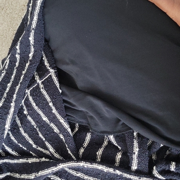 Alice + olivia monah stripe fit and flare Sweater Mini dress size S - Picture 6 of 9